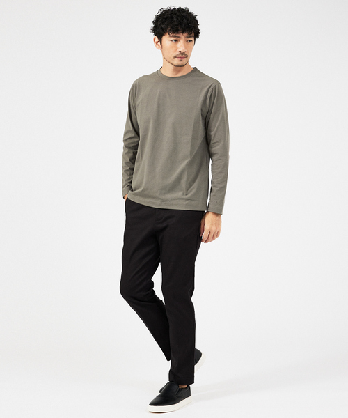 ABAHOUSE GRAY(アバハウスグレイ)の「エアファンクション 長袖Tシャツ(Tシャツ/カットソー・メンズ・ホワイト/ブラック/ネイビー/サックスブルー/グリーン/モカ/グレイッシュベージュ・46/48)」の17枚目の写真