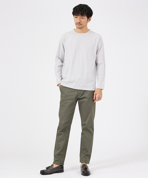 ABAHOUSE GRAY(アバハウスグレイ)の「エアファンクション 長袖Tシャツ(Tシャツ/カットソー・メンズ・ホワイト/ブラック/ネイビー/サックスブルー/グリーン/モカ/グレイッシュベージュ・46/48)」の22枚目の写真