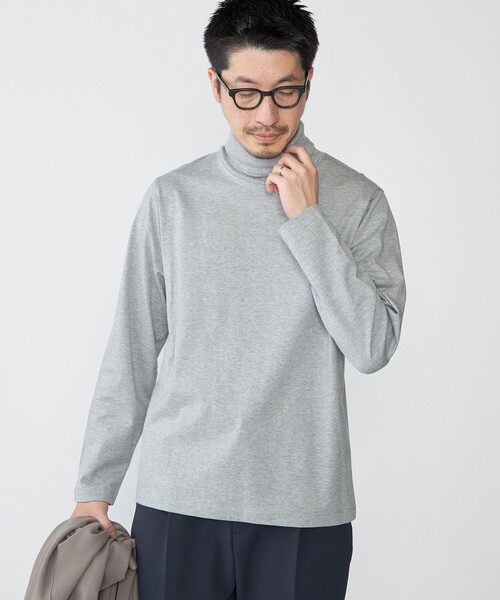 SHIPS: スタンダード コットン タートルネック ロングスリーブ Tシャツ（Tシャツ/カットソー）｜SHIPS（シップス）
