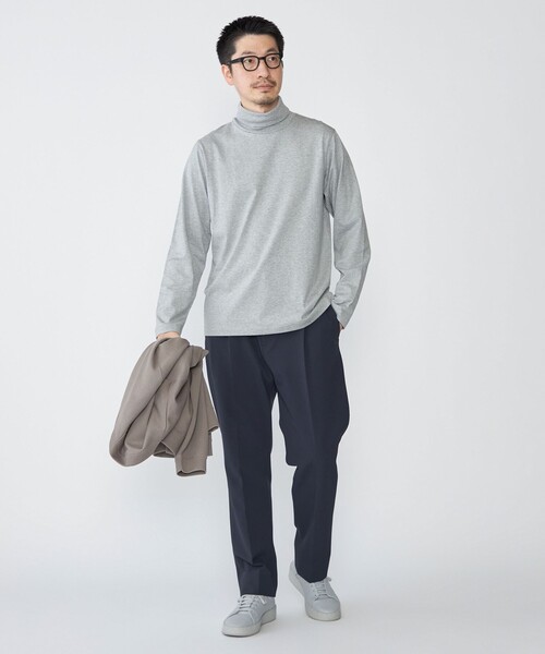 SHIPS: スタンダード コットン タートルネック ロングスリーブ Tシャツ（Tシャツ/カットソー）｜SHIPS（シップス）