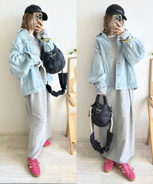 SUGAR BISKET(シュガービスケット)の「ワッフルルーズワンピース(ワンピース・レディース・グレー/ベージュ/チャコール・フリー)」の9枚目の写真