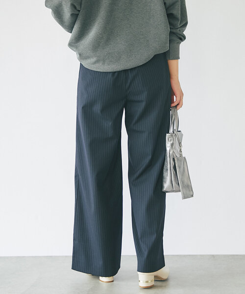 un dix cors（アンディコール）の「タックストライプパンツ（その他パンツ・レディース・チャコールグレー/ネイビー・FREE/S）」の12枚目の写真