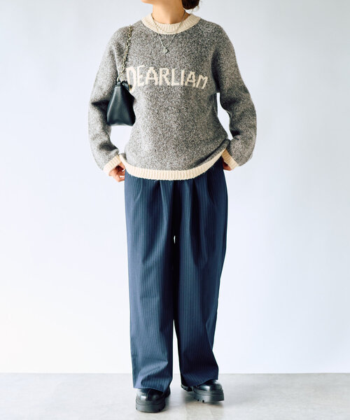 un dix cors（アンディコール）の「タックストライプパンツ（その他パンツ・レディース・チャコールグレー/ネイビー・FREE/S）」の21枚目の写真