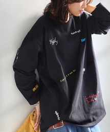 antiqua | 刺繍ロンT(Tシャツ/カットソー)