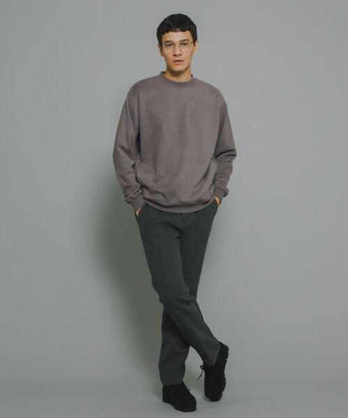 URBAN RESEARCH Sonny Label（アーバンリサーチサニーレーベル）の「フェイクスウェード裏起毛プルオーバー（スウェット・メンズ・チャコールグレー/ブルー/ベージュ系その他・MEDIUM/LARGE/X-LARGE）」の9枚目の写真