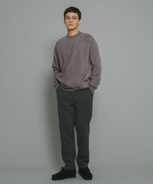 URBAN RESEARCH Sonny Label（アーバンリサーチサニーレーベル）の「フェイクスウェード裏起毛プルオーバー（スウェット・メンズ・チャコールグレー/ブルー/ベージュ系その他・MEDIUM/LARGE/X-LARGE）」の11枚目の写真