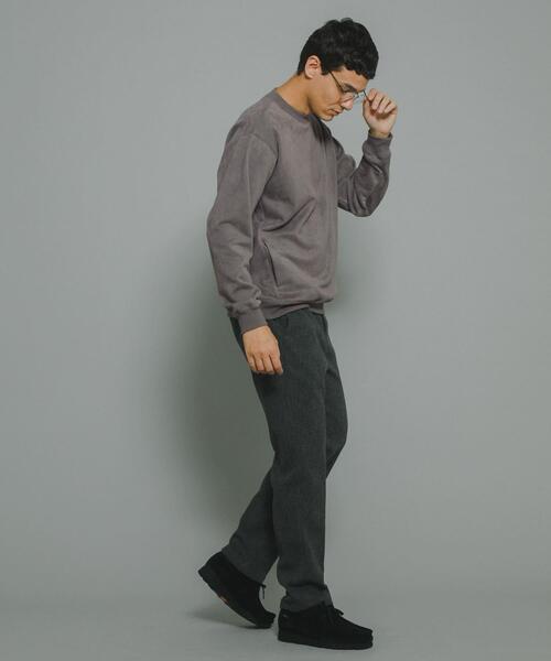 URBAN RESEARCH Sonny Label（アーバンリサーチサニーレーベル）の「フェイクスウェード裏起毛プルオーバー（スウェット・メンズ・チャコールグレー/ブルー/ベージュ系その他・MEDIUM/LARGE/X-LARGE）」の14枚目の写真