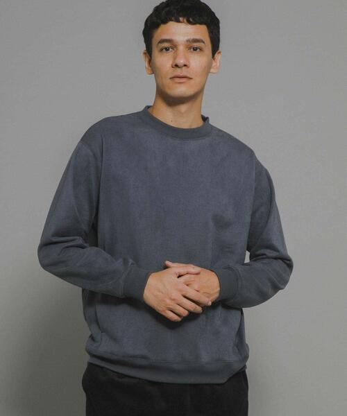 URBAN RESEARCH Sonny Label（アーバンリサーチサニーレーベル）の「フェイクスウェード裏起毛プルオーバー（スウェット・メンズ・チャコールグレー/ブルー/ベージュ系その他・MEDIUM/LARGE/X-LARGE）」の19枚目の写真