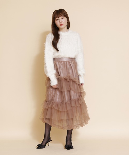 REDYAZEL（レディアゼル）の「シャギーニット（ニット/セーター・レディース・オフホワイト/ブルー/ミント・FREE）」の10枚目の写真