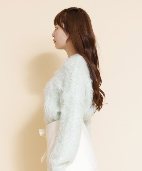 REDYAZEL（レディアゼル）の「シャギーニット（ニット/セーター・レディース・オフホワイト/ブルー/ミント・FREE）」の15枚目の写真