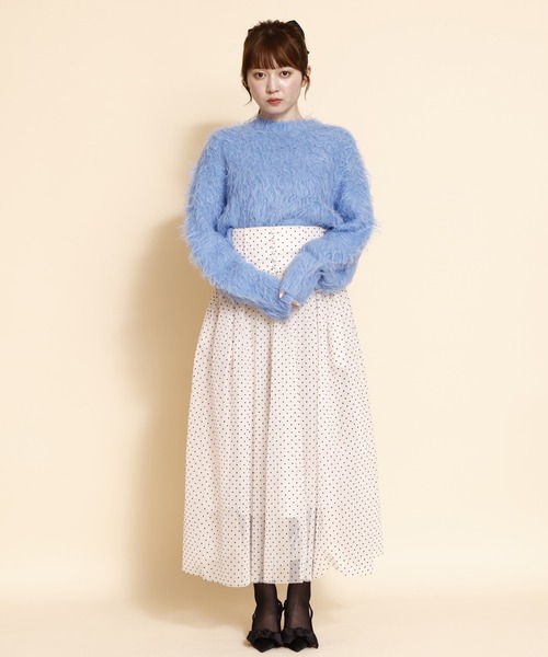 REDYAZEL（レディアゼル）の「シャギーニット（ニット/セーター・レディース・オフホワイト/ブルー/ミント・FREE）」の22枚目の写真