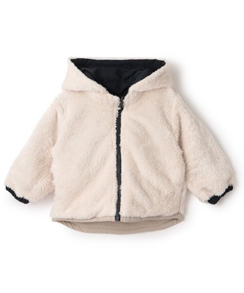 petit main（プティマイン）の「リバーシブル切替ブルゾン（ナイロンジャケット・キッズ・レッド/ベージュ/ネイビー・80ｃｍ/90cm/100cm/110cm/120cm/130cm）」の10枚目の写真