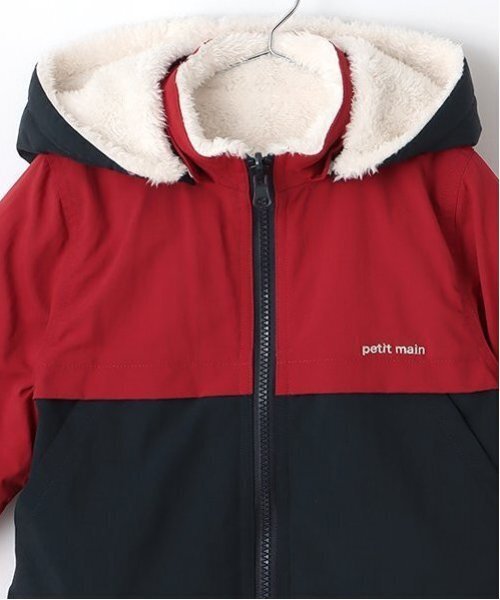 petit main（プティマイン）の「リバーシブル切替ブルゾン（ナイロンジャケット・キッズ・レッド/ベージュ/ネイビー・80ｃｍ/90cm/100cm/110cm/120cm/130cm）」の13枚目の写真