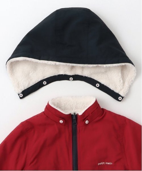 petit main（プティマイン）の「リバーシブル切替ブルゾン（ナイロンジャケット・キッズ・レッド/ベージュ/ネイビー・80ｃｍ/90cm/100cm/110cm/120cm/130cm）」の14枚目の写真