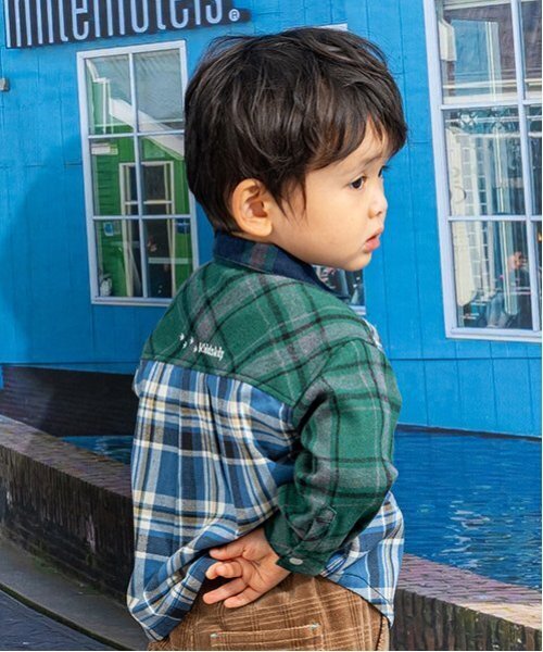 kladskap（クレードスコープ）の「恐竜刺しゅうチェック長袖シャツ（シャツ/ブラウス・キッズ・レッド/ブルー・90cm/100cm/110cm/120cm/130cm）」の3枚目の写真