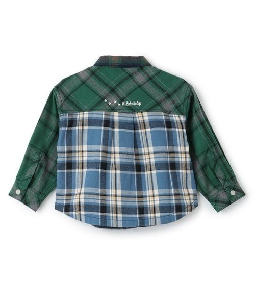 kladskap（クレードスコープ）の「恐竜刺しゅうチェック長袖シャツ（シャツ/ブラウス・キッズ・レッド/ブルー・90cm/100cm/110cm/120cm/130cm）」の9枚目の写真