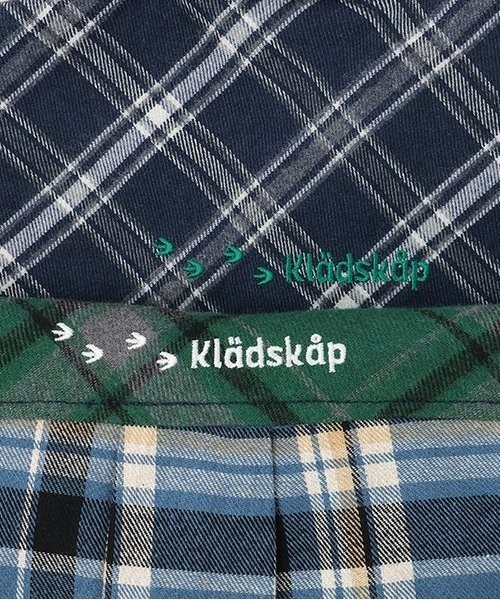 kladskap（クレードスコープ）の「恐竜刺しゅうチェック長袖シャツ（シャツ/ブラウス・キッズ・レッド/ブルー・90cm/100cm/110cm/120cm/130cm）」の16枚目の写真