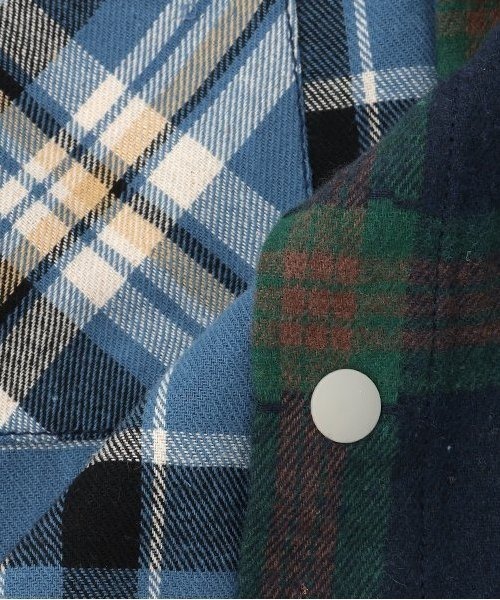 kladskap（クレードスコープ）の「恐竜刺しゅうチェック長袖シャツ（シャツ/ブラウス・キッズ・レッド/ブルー・90cm/100cm/110cm/120cm/130cm）」の17枚目の写真