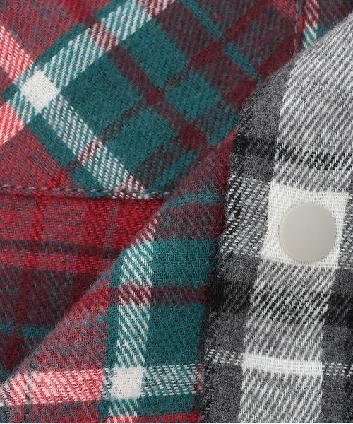 kladskap（クレードスコープ）の「恐竜刺しゅうチェック長袖シャツ（シャツ/ブラウス・キッズ・レッド/ブルー・90cm/100cm/110cm/120cm/130cm）」の18枚目の写真