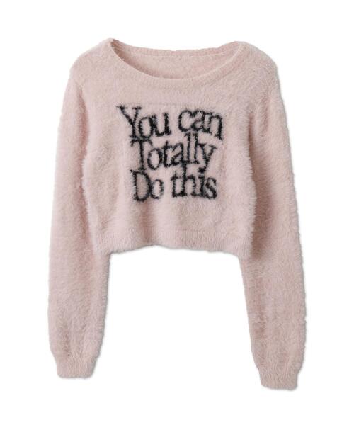 WEGO（ウィゴー）の「WEGO/シャギーロゴコンパクトニット（ニット/セーター・レディース・アイボリー/ピンク・FREE）」の15枚目の写真