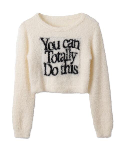 WEGO（ウィゴー）の「WEGO/シャギーロゴコンパクトニット（ニット/セーター・レディース・アイボリー/ピンク・FREE）」の16枚目の写真