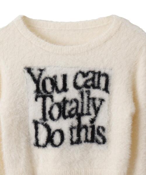 WEGO（ウィゴー）の「WEGO/シャギーロゴコンパクトニット（ニット/セーター・レディース・アイボリー/ピンク・FREE）」の18枚目の写真