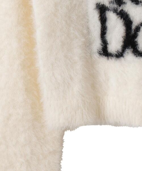 WEGO（ウィゴー）の「WEGO/シャギーロゴコンパクトニット（ニット/セーター・レディース・アイボリー/ピンク・FREE）」の21枚目の写真