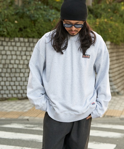 NO NEED（ノーニード）の「【NUTMEG/ナツメグ】NADクルースウェット（スウェット・メンズ・オフホワイト/グレー/ネイビー/チャコール/ブラック・L/M）」の22枚目の写真