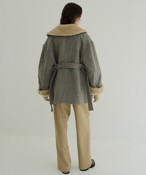 クラネ BOA COLLAR MILITARY COAT CLANE(クラネ)のBOA COLLAR MILITARY COAT通販 | 集英社HAPPY