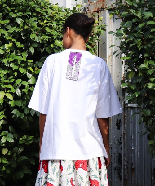 moyan ecri(モヤン エクリ)の「<moyan ecri>メッセージプリントTシャツmessage illustration Tshirt(Tシャツ/カットソー・レディース・ピンク系その他/グレー系その他/ピンク/ホワイト/ホワイト系その他・FREE)」の7枚目の写真