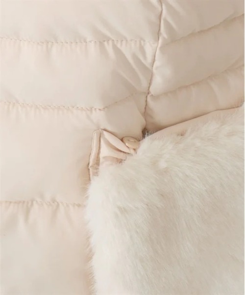 axes femme（アクシーズファム）の「ミドル丈中綿ダウンコート（ダウンジャケット/コート・レディース・キナリ/ブラック・MEDIUM/LARGE）」の3枚目の写真