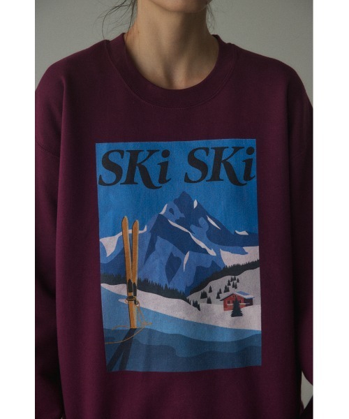 BLACK BY MOUSSY（ブラックバイマウジー）の「ski ski sweat tops(スキースキースウェットトップス)（スウェット・レディース・トップグレー/ボルドー・FREE）」の16枚目の写真