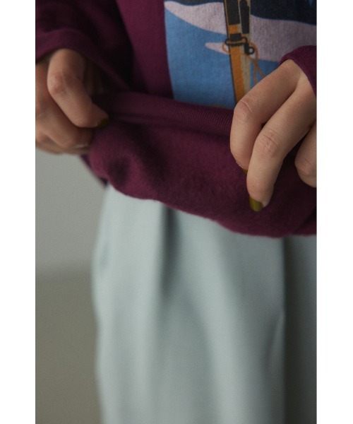 BLACK BY MOUSSY（ブラックバイマウジー）の「ski ski sweat tops(スキースキースウェットトップス)（スウェット・レディース・トップグレー/ボルドー・FREE）」の19枚目の写真