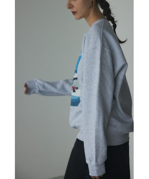 BLACK BY MOUSSY（ブラックバイマウジー）の「ski ski sweat tops(スキースキースウェットトップス)（スウェット・レディース・トップグレー/ボルドー・FREE）」の21枚目の写真