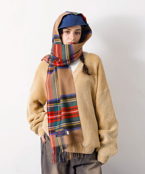 新品タグ付き❤定価11800円‼️TWEEDMILLウールストールチェック柄 楽天市場】TWEED MILL ツイードミル マフラー Lambswool Knee