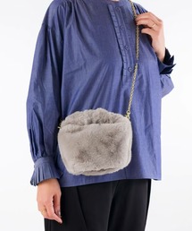 【BarcosBlue/バルコスブルー】ファー素材2wayバッグ