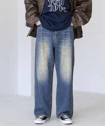 RAGEBLUE | 12オンス/ルーズフィットデニムバギーパンツ5P(デニムパンツ)