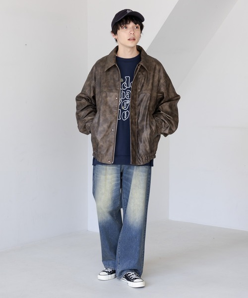 RAGEBLUE(レイジブルー)の「12オンス/ルーズフィットデニムバギーパンツ5P(デニムパンツ・メンズ・ネイビー/ライトブルー/グレー/ブルー/ブラウン/ホワイト・SMALL/MEDIUM/LARGE)」の20枚目の写真