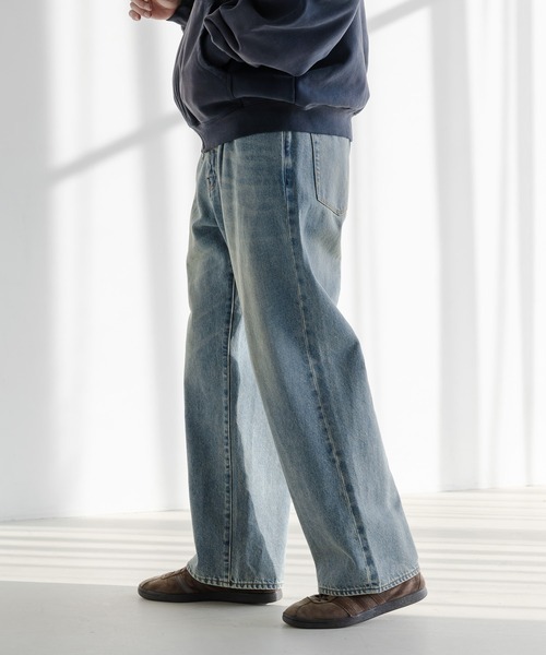 RAGEBLUE(レイジブルー)の「12オンス/ルーズフィットデニムバギーパンツ5P(デニムパンツ・メンズ・ネイビー/ライトブルー/グレー/ブルー/ブラウン/ホワイト・SMALL/MEDIUM/LARGE)」の19枚目の写真