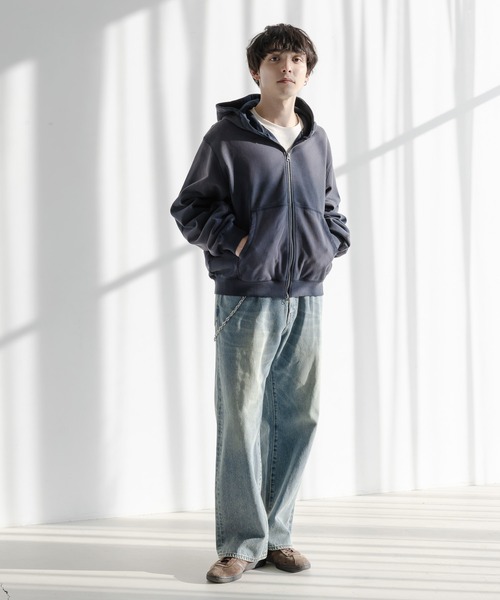 RAGEBLUE(レイジブルー)の「12オンス/ルーズフィットデニムバギーパンツ5P(デニムパンツ・メンズ・ネイビー/ライトブルー/グレー/ブルー/ブラウン/ホワイト・SMALL/MEDIUM/LARGE)」の17枚目の写真