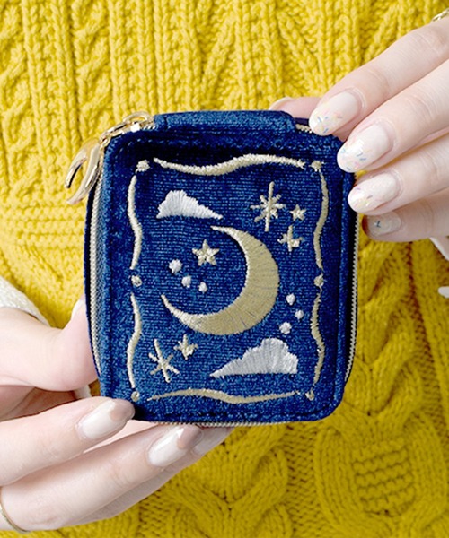 キルティング/ミニハート/ベロア×フラワー刺繍/ベロア×リボン