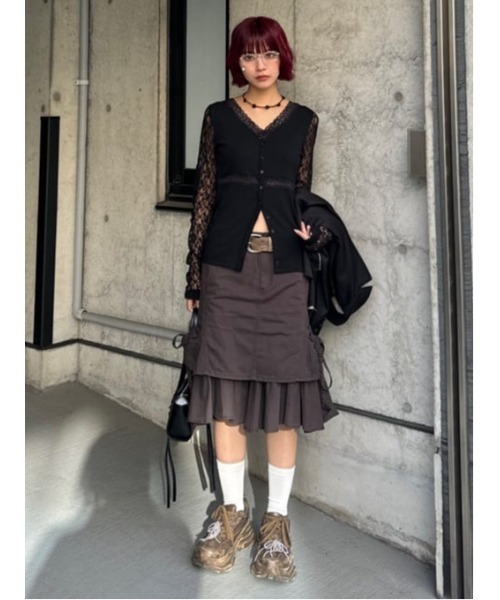 セール】L/W WASHED MIDDLE MARMAID SK ローウエスト ウォッシュ