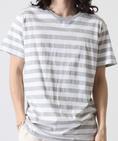 TRUSS(トラス)の「TRUSS ボーダーTシャツ(Tシャツ/カットソー・メンズ・ホワイト系/グレー系/ホワイト×ブラック/ホワイト×ネイビー・XL/S)」の20枚目の写真