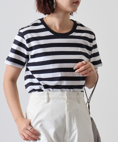TRUSS(トラス)の「TRUSS ボーダーTシャツ(Tシャツ/カットソー・メンズ・ホワイト系/グレー系/ホワイト×ブラック/ホワイト×ネイビー・XL/S)」の17枚目の写真