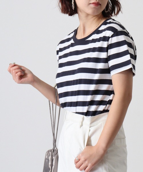 TRUSS(トラス)の「TRUSS ボーダーTシャツ(Tシャツ/カットソー・メンズ・ホワイト系/グレー系/ホワイト×ブラック/ホワイト×ネイビー・XL/S)」の18枚目の写真