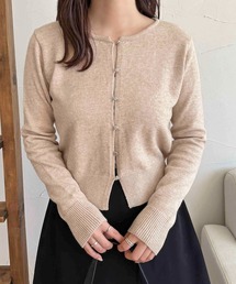 【apres jour clair】ハートボタンニットカーディガン【ZOZOTOWN限定アイテム】