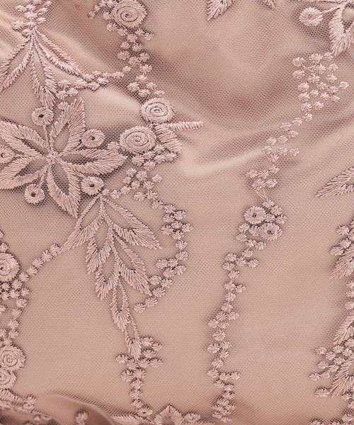 haremode(ハレモード)の「花柄刺繍パーティーサブバッグ(エコバッグ/サブバッグ・レディース・ベージュ/ネイビー/モカ/シルバー・FREE)」の6枚目の写真