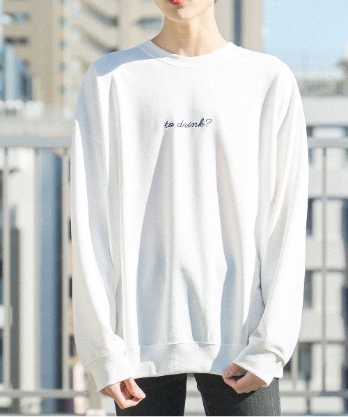 MODISH GAZE(モディシュガゼ)の「【MODISH GAZE】バックプリント ビッグスウェットトレーナー(CP)(スウェット・メンズ・ブラック/ダークカーキ/オフホワイト・L/M)」の5枚目の写真