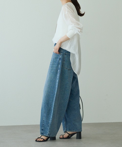 PUAL CE CIN(ピュアルセシン)の「万能レイヤード プルオーバーブラウス(シャツ/ブラウス・レディース・オフホワイト/その他1/ブルー系その他/その他2・FREE)」の22枚目の写真