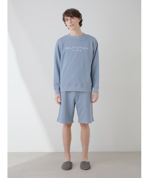 ONLINE限定】【HOMME】コットン裏毛プルオーバー（ルームウェア